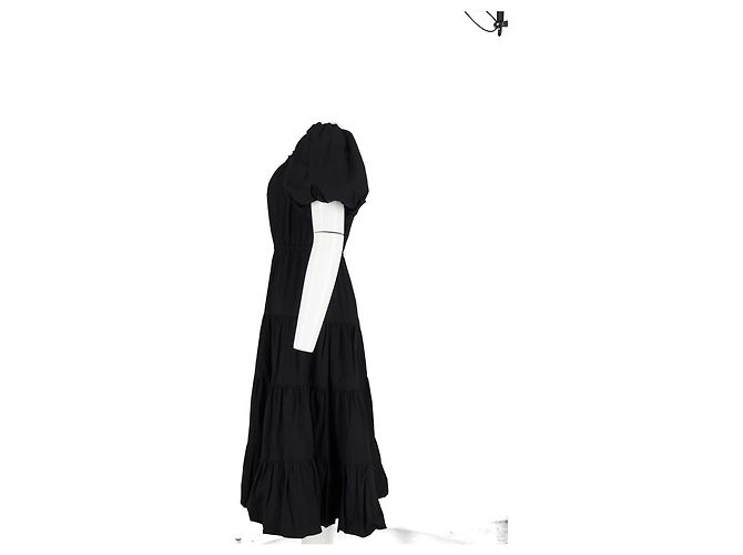 Abito midi off-the-shoulder in cotone nero della collezione Jason Wu - vista 5