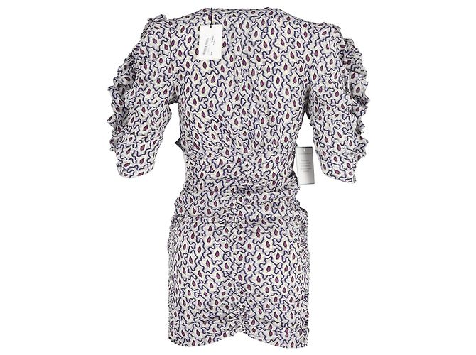 Abito mini stampato paisley di Isabel Marant in seta multicolore - vista 2