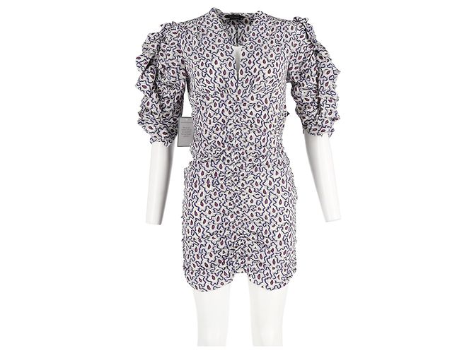 Abito mini stampato paisley di Isabel Marant in seta multicolore - vista 4