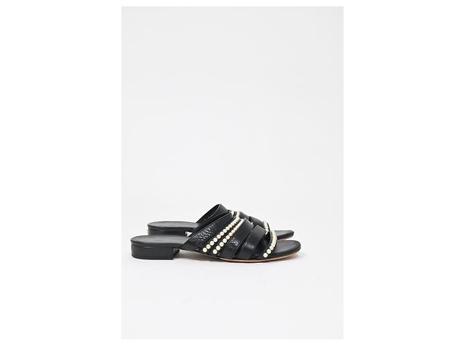 Timeless Chanel CC mocassini in pelle nera decorati con perle Nero - vista 8