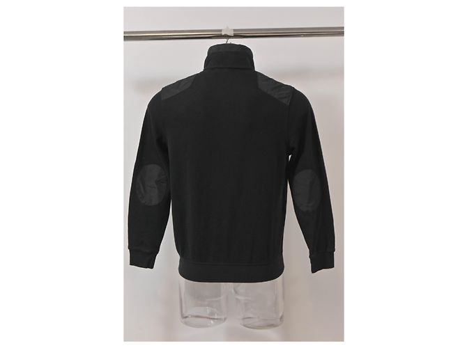 Schwarzer Wollpullover mit Balmain-Logo und verdrehten Knöpfen - Ansicht 8