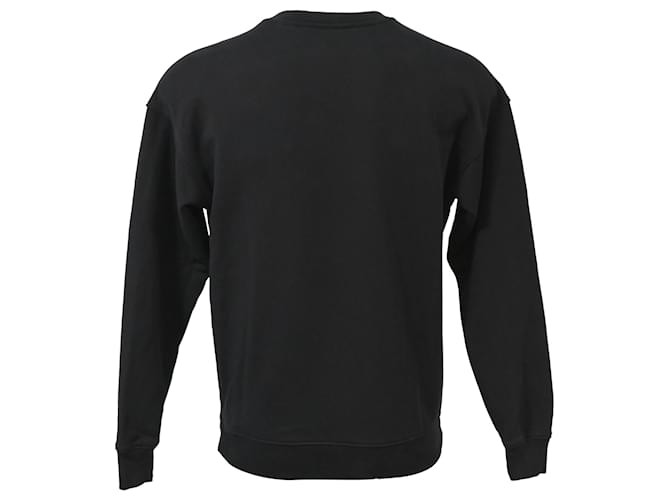 Schwarzer Baumwollpullover mit Moschino Fragezeichen-Print - Ansicht 3