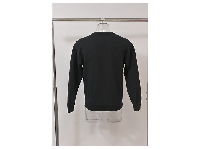 Schwarzer Baumwollpullover mit Moschino Fragezeichen-Print - Ansicht 8