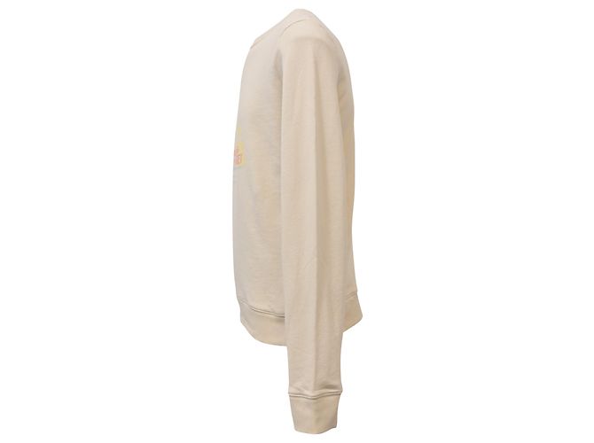 Sudadera con estampado gráfico de Saint Laurent en algodón amarillo pastel - vista 2