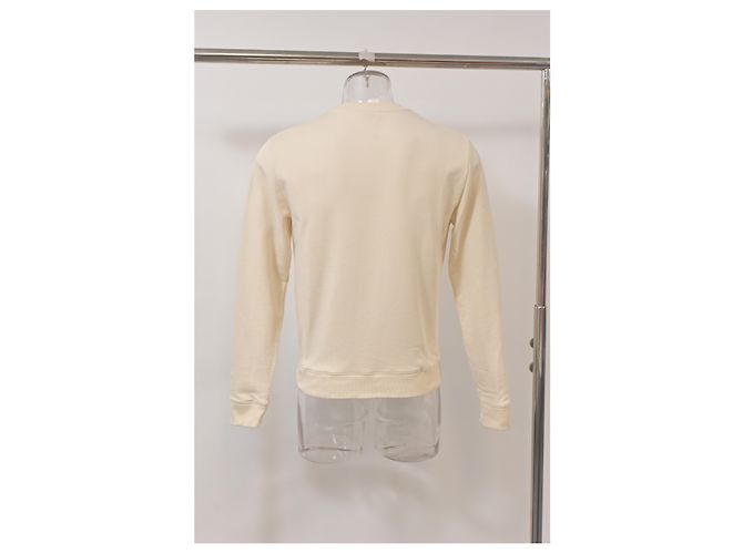Sudadera con estampado gráfico de Saint Laurent en algodón amarillo pastel - vista 8