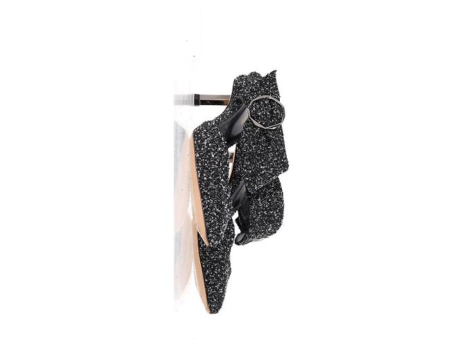 Mules Bouclé Nicholas Kirkwood in tweed nero - vista 10