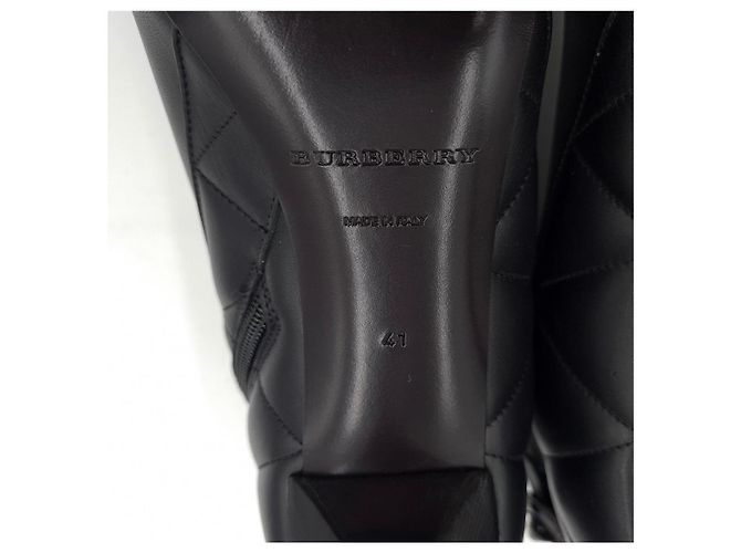 Stivaletti Burberry in pelle nera Nero - vista 12