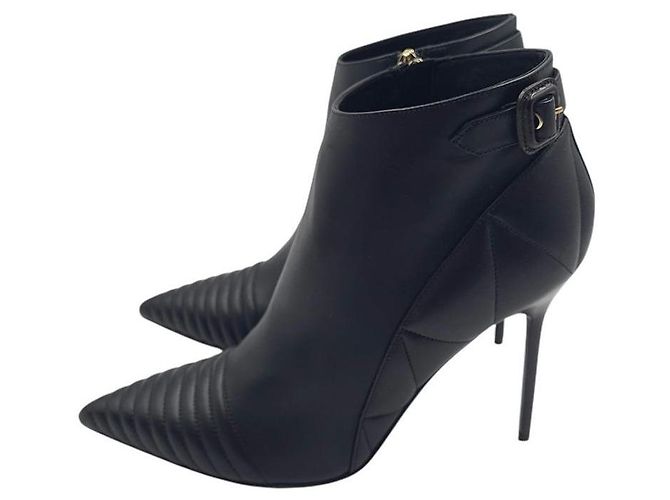 Stivaletti Burberry in pelle nera Nero - vista 2