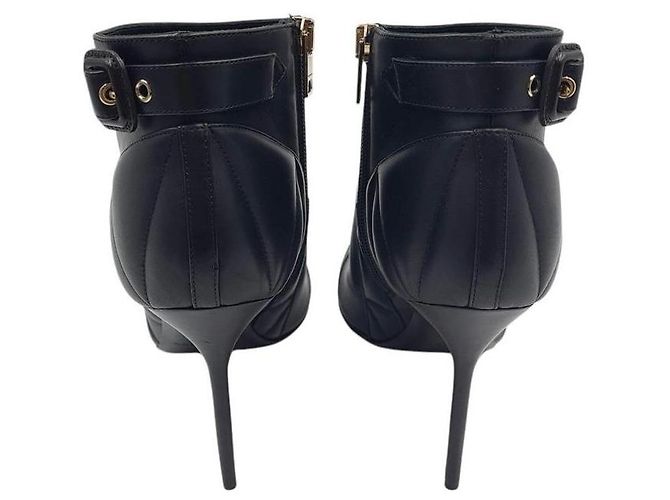 Stivaletti Burberry in pelle nera Nero - vista 4