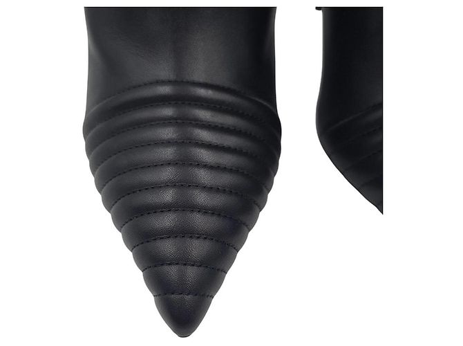 Stivaletti Burberry in pelle nera Nero - vista 7