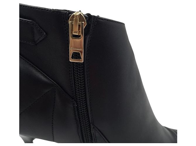 Stivaletti Burberry in pelle nera Nero - vista 8