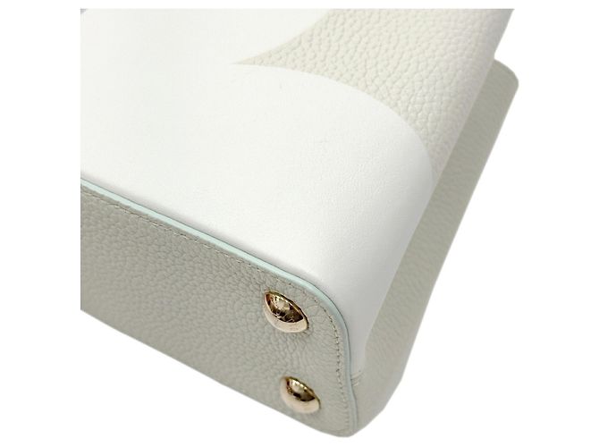 Borsa Capucines BB Louis Vuitton Bianco - vista 10