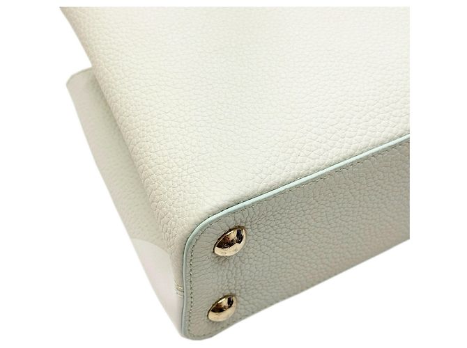 Borsa Capucines BB Louis Vuitton Bianco - vista 11