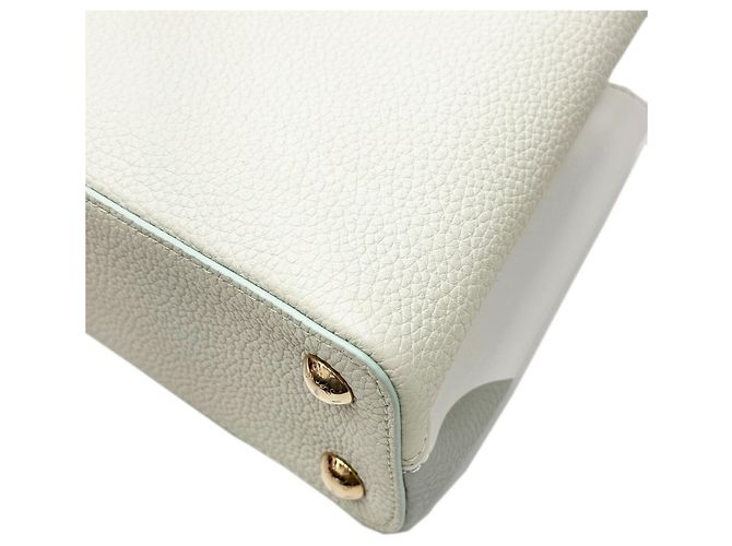 Borsa Capucines BB Louis Vuitton Bianco - vista 12