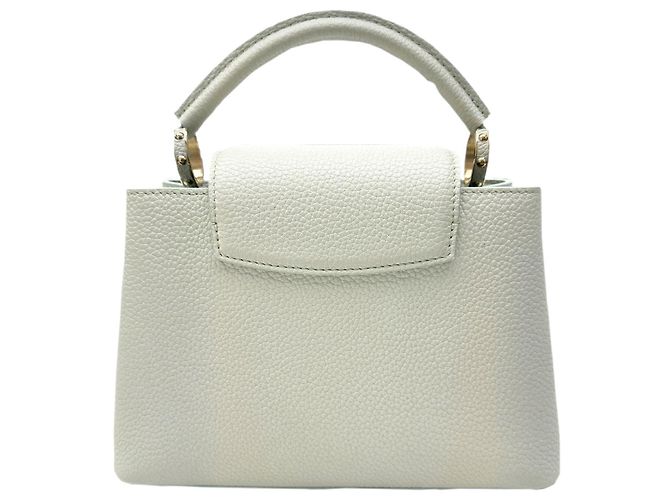 Borsa Capucines BB Louis Vuitton Bianco - vista 2