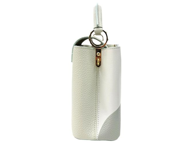 Borsa Capucines BB Louis Vuitton Bianco - vista 3