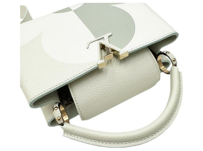 Borsa Capucines BB Louis Vuitton Bianco - vista 6