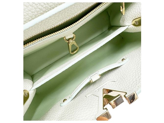Borsa Capucines BB Louis Vuitton Bianco - vista 8