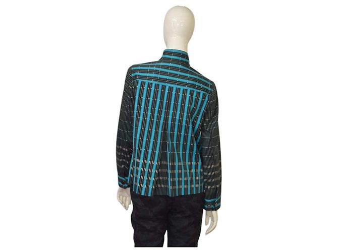 Autre Marque Blazer Carlisle in cotone a quadri blu verde e nero Multicolore - vista 2