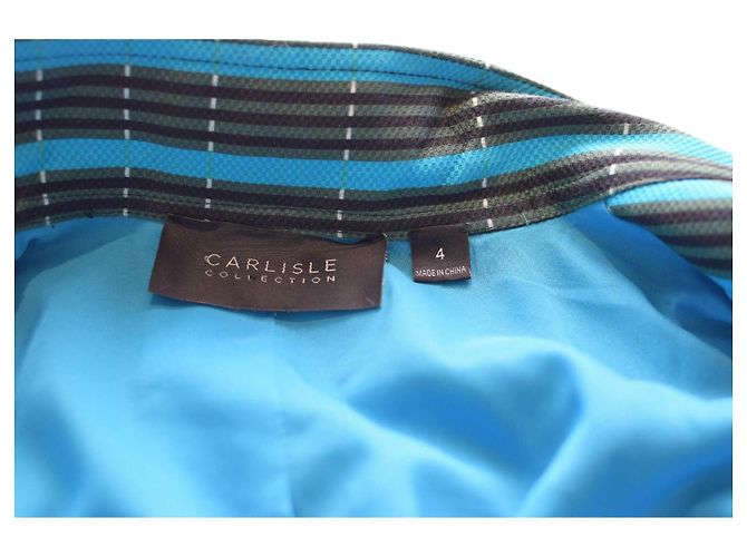 Autre Marque Blazer Carlisle in cotone a quadri blu verde e nero Multicolore - vista 3