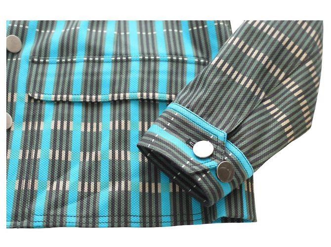 Autre Marque Blazer Carlisle in cotone a quadri blu verde e nero Multicolore - vista 6