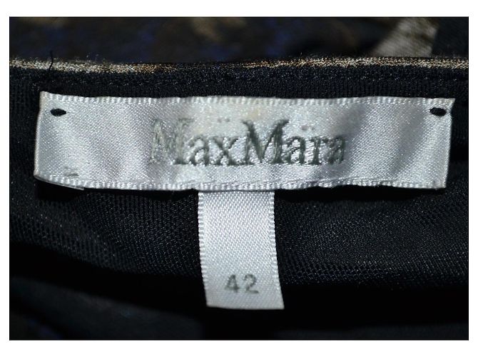 Max Mara Midi Kleid aus elastischer Viskose Mehrfarben - Ansicht 6