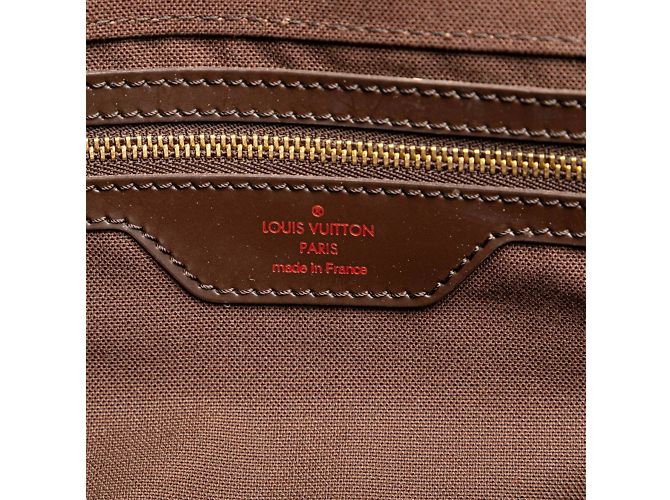 Borsa Boston Damier Greenwich PM Louis Vuitton Marrone - vista 6