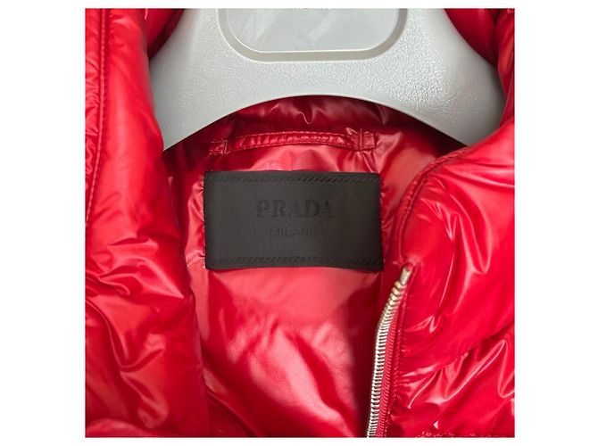 Rote Prada Pufferjacke - Ansicht 5