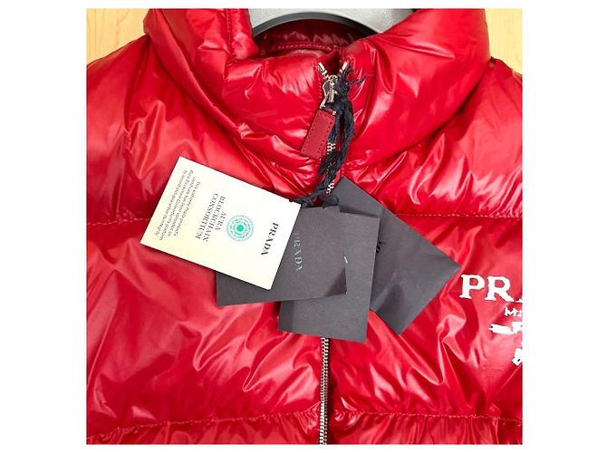 Rote Prada Pufferjacke - Ansicht 6