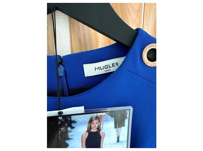 Thierry Mugler Desfile de moda Mugler Otoño 2015 Azul - vista 6