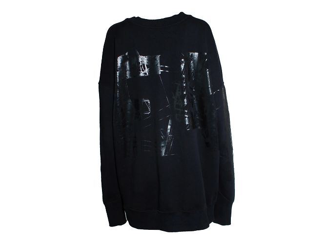 Faith Connexion Faith Conexxion, schwarzer Pullover mit glänzendem Druck - Ansicht 2