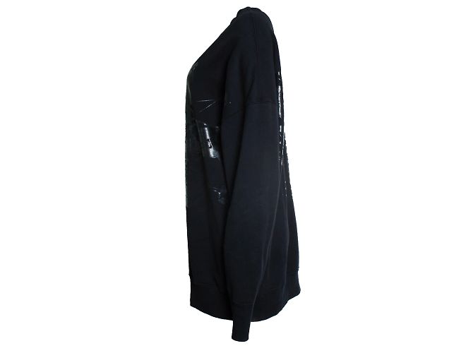 Faith Connexion Faith Conexxion, schwarzer Pullover mit glänzendem Druck - Ansicht 3