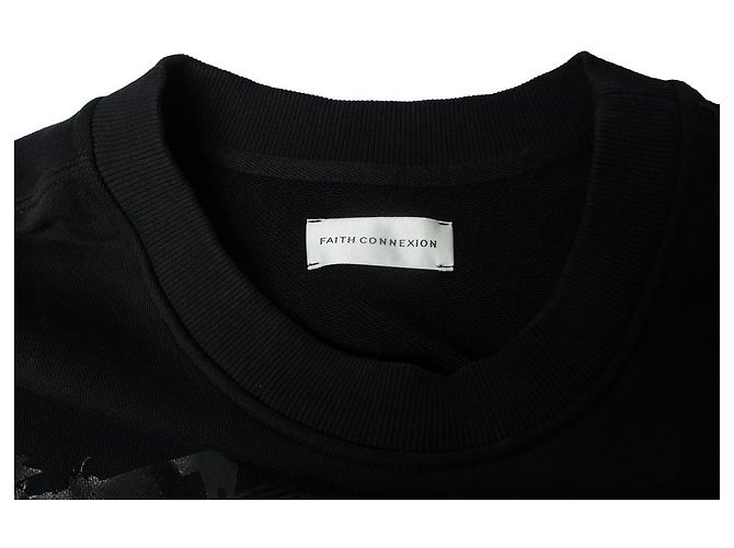 Faith Connexion Faith Conexxion, schwarzer Pullover mit glänzendem Druck - Ansicht 7