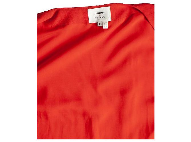 SéZane Sezane x LA dance project, Rotes Wickelkleid - Ansicht 5