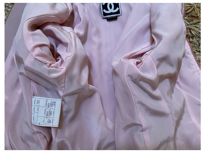 Chanel Leder Bikerjacke Größe 40IT Mehrfarben - Ansicht 8