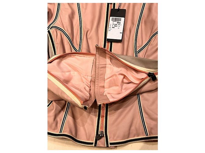 Chanel Leder Bikerjacke Größe 40IT Mehrfarben - Ansicht 9