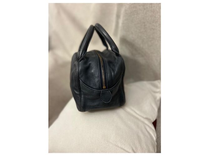 Borsa a mano Christian Dior Baby Dior in pelle blu navy - vista 21