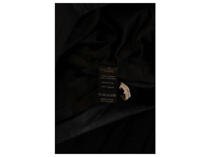 Leon & Harper Slim-Lederhosen Schwarz - Ansicht 6