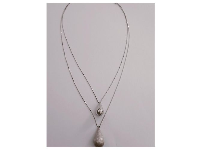 Autre Marque Collar de oro blanco 18 quilates 750 - vista 2