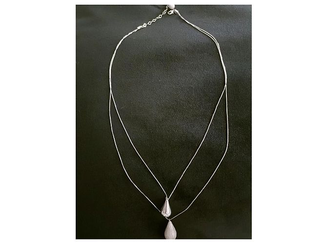 Autre Marque Collar de oro blanco 18 quilates 750 - vista 3