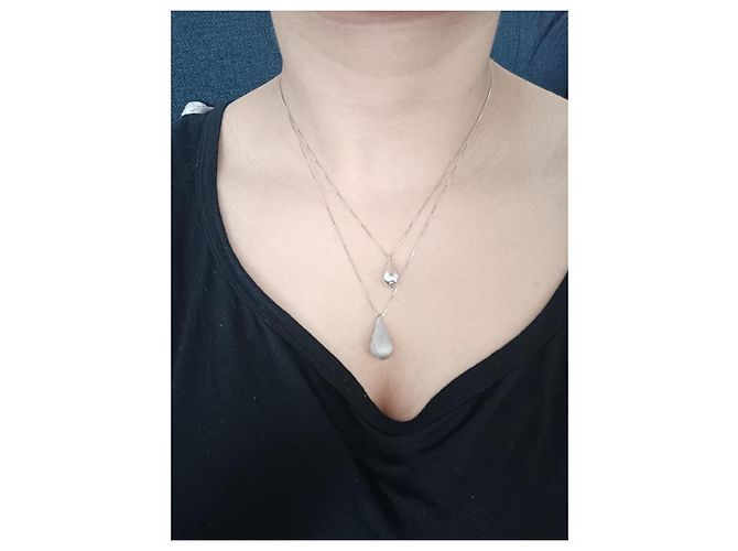 Autre Marque Collar de oro blanco 18 quilates 750 - vista 6