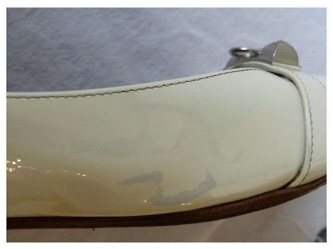 Hermès Ballerine Argento Bianco sporco - vista 14