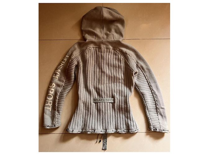 Versace Jersey de lana gris M - vista 11