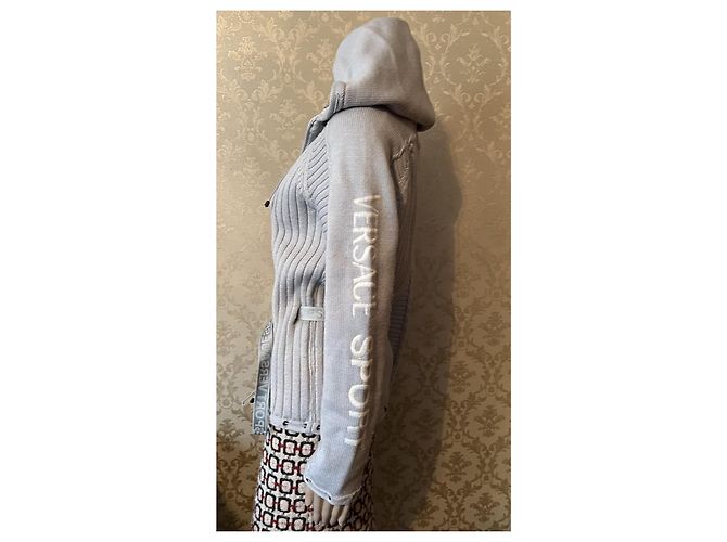 Versace Jersey de lana gris M - vista 3