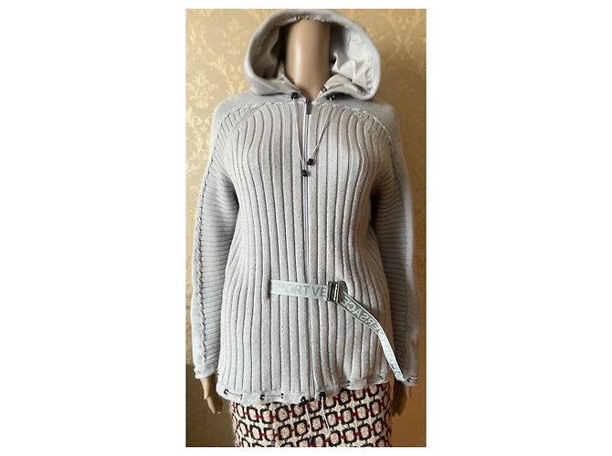 Versace Jersey de lana gris M - vista 4