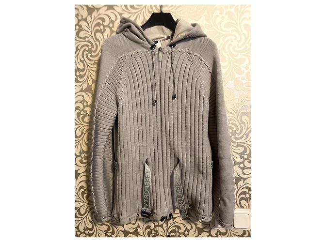 Versace Jersey de lana gris M - vista 8