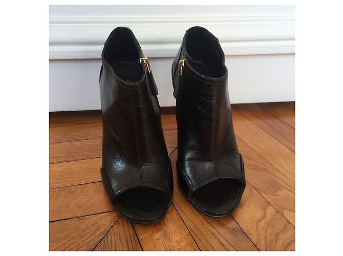 Botines CHANEL T.EU 36 Cuero Negro - vista 3