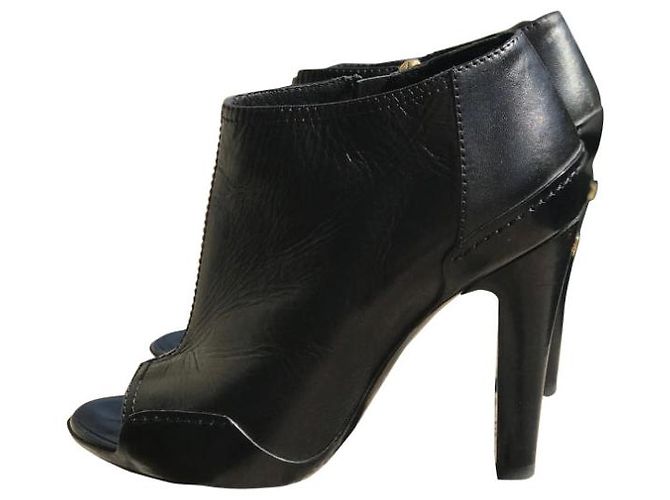 Botines CHANEL T.EU 36 Cuero Negro - vista 8