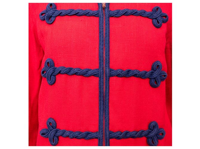 Autre Marque Set giacca e gonna vintage Collection Privée Rosso - vista 10