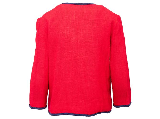 Autre Marque Set giacca e gonna vintage Collection Privée Rosso - vista 4
